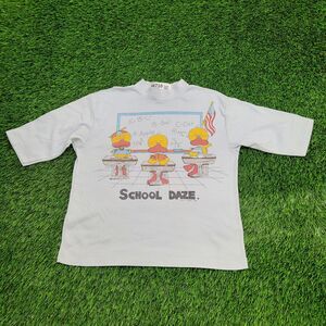 Vintage 80s B.J. Frog School-Daze Cartoon Duck Graphic Shirt Womens Small 18x20